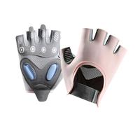 MiOYOOW Gym Gloves, 1Pair Breathable Half Finger Sports Gloves with Thickened Palm Pad for Training Cycling Weightlifting Exercising Fitness