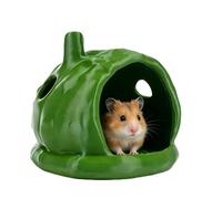 MiOYOOW Hamster Hideout House, Small Animal Cave Hamster Hideaway Hut for Hamsters Reptiles Sugar Gliders Hedgehogs