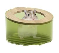 MiOYOOW Hamster Toilet, Anti-Spill Gerbil Sand Bath Container Stable Small Pet Bathroom for Guinea Pig Chinchilla Bearded Dragon Reptile