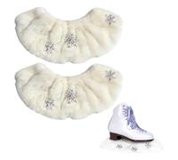 MiOYOOW Ice Skate Blade Covers, 2PCS Absorbent Ice Skating Guards Lightweight Hockey Figure Skates Accessories for Men Women Skater