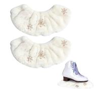 MiOYOOW Ice Skate Blade Covers, 2PCS Absorbent Ice Skating Guards Lightweight Hockey Figure Skates Accessories for Men Women Skater