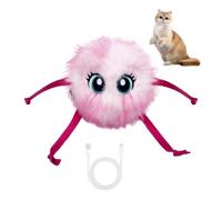 MiOYOOW Interactive Cat Toy, Automatic Electric Rolling Cat Ball Toy with LED Light & Squeaky Voice for Entertainment, Exercise