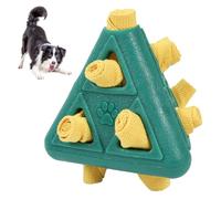 MiOYOOW Interactive Puzzle Dog Toy, 3D Triangular Shape Dog Snuffle Ball Slow Feeder with Hollow Design for Small Medium Large Dogs