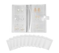 MiOYOOW Jewelry Storage Book Organizer, 84/160 Grids Transparent Bracelet Storage Organizer with 100 Pockets for Earrings, Rings, Necklace, Bracelet