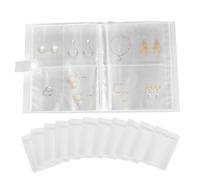 MiOYOOW Jewelry Storage Book Organizer, 84/160 Grids Transparent Bracelet Storage Organizer with 100 Pockets for Earrings, Rings, Necklace, Bracelet