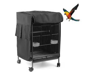 MiOYOOW Large Bird Cage Cover, Windproof Birdcage Covers Sunshade & Breathable Parrot Cage Cover for Parakeets Budgies Macaw Autumn Winter Warmth Sleeping