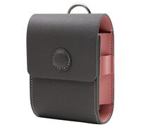 MiOYOOW Leather Golf Ball Bag, Portable Golfer Storage Pouch with Belt Clip Waist-Mounted Mini Golf Bag for Men Women