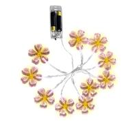 MiOYOOW LED String Lights, 1.5/3M Flower Shaped Fairy Lamps Flexible Decorative Lights for Patio Wedding Bedroom Indoor Wall