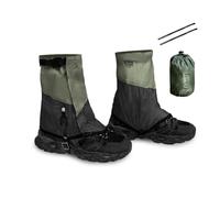 MiOYOOW Leg Gaiters, 1 Pair Lightweight Ankle Gaiters Snow Boot Gaiter with 2 Replacement Straps for Outdoor Hiking Hunting Walking Backpacking Snowshoeing