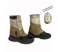 MiOYOOW Leg Gaiters, 1 Pair Lightweight Ankle Gaiters Snow Boot Gaiter with 2 Replacement Straps for Outdoor Hiking Hunting Walking Backpacking Snowshoeing