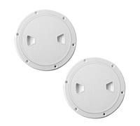 MiOYOOW Marine Deck Covers, 2PCS Non Slip Inspection Hatch Covers, Round Detachable Accessories for Ship Yacht Boat