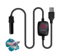 MiOYOOW Mini Aquarium Heater, 10W 2-3L Fish Tank Heating Rod with Overheat Protection 5V/2A USB Ceramic Submersible Water Heater for Saltwater Freshwater