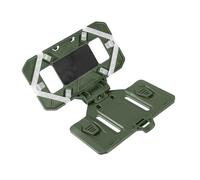 MiOYOOW Molle Phone Holder, 120° Foldable Tactical Plate Carrier with 4 Corner Silicone Tapes for 4.7-6.7inch Phones Screen