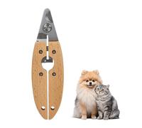 MiOYOOW Pet Nail Clipper, Dog Nail Trimmer with Metal Blade & Wooden Handle Pet Claw Cutter for Small Medium Cats Dogs