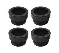 MiOYOOW Pool Parasol Stabilizer Adapter, 4PCS Threaded Umbrella Adapter for 1 3/4 Inch Parasols Insert Pool Beach Yard, white