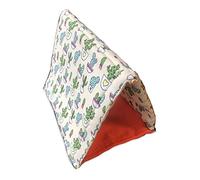 MiOYOOW Reptile Sleeping Bed, Soft Foldable Gecko Tent Washable Bearded Dragon Sleeping Bag for Hamster Guinea Pig Lizard