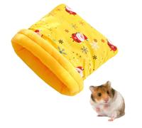 MiOYOOW Small Animals Sleeping Pouch, Warm Soft Plush Nest Bed with Semi-Enclosed Design for Sugar Glider, Rat, Squirrel, Guinea Pig, Birds, Parrot