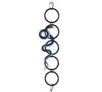 MiOYOOW Snake Climbing Rings, Plastic Corn Snake Enrichment Chain Hanging Ball Python Hoop Toy for Reptile Tank Cage Enclosure