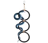 MiOYOOW Snake Climbing Rings, Plastic Corn Snake Enrichment Chain Hanging Ball Python Hoop Toy for Reptile Tank Cage Enclosure