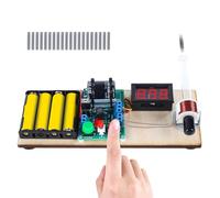 MiOYOOW Soldering Practice Kit Electric Magnetic Transmitter, Mini Shooting Game DIY Electronics Project Kit Boost Converter Module, Adjustable Turret Angle for Learning Electronics