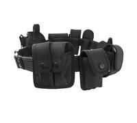 MiOYOOW Tactical Battle Belt, 10 in 1 Modular Duty Belt with Accessories Pouches, Tactical Law Enforcement Utility Belt for Police Guard Security Hunting Hiking Camping