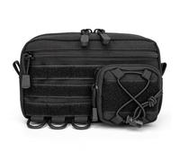 MiOYOOW Tactical Large Admin Pouch, Molle First Aid Bag with Map Sleeve, EMT Utility Pouch for Trauma Shears, Modular Medical Kit
