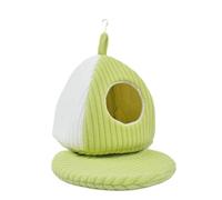 MiOYOOW Winter Warm Bird Nest, Parrot Hanging Thickened Hammock Comfortable Sugar Glider Bed Built-in Detachable Cotton Pad for Pet Sleeping Playing