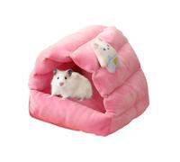 MiOYOOW Winter Warm Hamster Nest, Cozy Breathable Guinea Pig Bed with Strong Load-Bearing Frame for Small Animals, Little Rabbits, Chinchilla