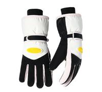 MiOYOOW Winter Waterproof Gloves, Anti-slip Windproof Thickened Warm Gloves with Anti-loss Clip for Skiing Cycling Outdoor Sports