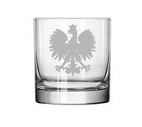 MIP Brand 11 oz Rocks Whiskey Highball Glass Poland Polish Eagle