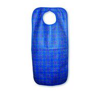 MIP Permaprint Heavy Duty Adult Apron, 45x60cm, Snap Closure, Blue Stuart