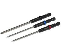 MIP Metric Ball End Set 9616 (2.0mm, 2.5mm, 3.0mm) - Speed Tip 1/4" Drive Hex Allen Driver Bits and Wrenches for RC Car Repairs - Gen 2 Tools - Made in USA