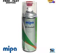 1 X Mipa 2K Klarlack Clear Gloss Lacquer Aerosol Spray Can 400ml
