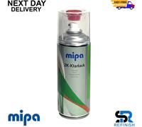 1 X Mipa 2K Klarlack Clear Gloss Lacquer Aerosol Spray Can 400ml