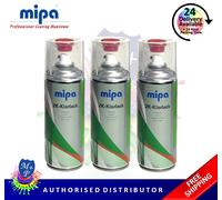 Mipa 2K Clearcoat Lacquer Topcoat 400ml x 3 - Activated Aerosol