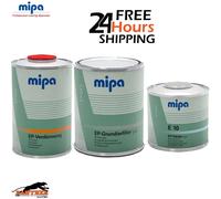 MIPA 2K Epoxy Primer Grey 1L + EP Hardener E10 + Thinner - Auto Body Kit ik