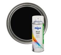Mipa RAL 9005 Deep Black Satin Matt 1K Acrylic Spray Paint (400ml)