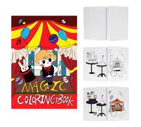 Mipartebo Magic Coloring Book, Magic Trick Prop Book for Kids Teens Adults, Professional Magic Show Performance Prop (Large)