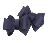 Mipcase 1 Pair Shoe Charms Bow Shoe Clips Beautiful Cloth Pvc Removable Reusable Accessories for Women Dinner Party Stunning Look Dark Blue