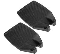 Mipcase 1 Pair Universal Wheelchair Footrest Replacement Pedals, Thickened Abs Plastic Foot Pedal with Central Opening, Non-Slip Wheelchair Footrest Supplies for Mobility Aid