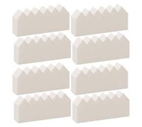 Mipcase 100pcs Disposable Soft Touch Synthetic Latex Foundation Applicators, Small Five-sided Flat Arrow Face Sponges for Portable and Elegant Makeup Application