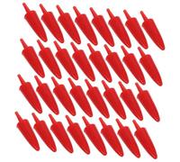 Mipcase 100pcs DIY Plastic Snowman Noses Snowman Making Nose for Christmas Decoration Crafts Kit Indoor Winter Accessories
