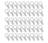 Mipcase 100pcs Thickened Tinned Copper Wire Lugs Battery Cable Ring Terminals Crimp Connectors for Rv Golf Cart Solar Panel Electrical Wiring