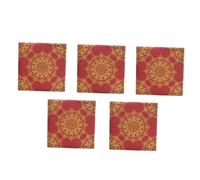 Mipcase 100pcs Wine Red Wedding Napkins Disposable Printed Banquet Paper Serviettes 33x33cm 5pcs Suitable for Wedding Party Luncheon Events