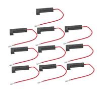 Mipcase 10pcs 800ma High Voltage Fuse Holder for Microwave Ovens Voltage Protection Fuse Replacement Parts