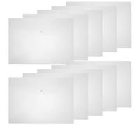 Mipcase 10pcs A3 Plastic Document Holder Bags with Snap Button Closure, 0.45mm Thick Poly Pockets for Office Filing and Receipt Organization