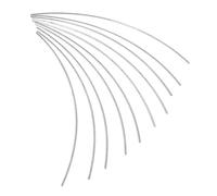 Mipcase 10Pcs Copper Guitar Fret Wires for Electric and Folk Guitars - 200Mm Length Silver Fretboard Replacement Accessories Precision Crown Width 2.0Mm for DIY Luthier Repair and Setup