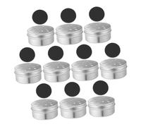 Mipcase 10pcs Dog Scent Training Kit Metal Tins Lids Essential Scent Work Equipment for Agility Portable Training Supplies