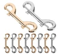 Mipcase 10pcs Double Ended Bolt Snap Hooks for Pet Leash Supplies, Zinc Alloy Material with Securely Closed Multi-purpose Design, Suitable for Outdoor Tie-downs and Bag Straps