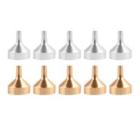 Mipcase 10pcs Metal Mini Funnels Set, Reusable Essential Oil Transfer Funnels for Perfume and Liquid Bottles, Small Sturdy Kitchen Tool for Precise Transferring and Travel Use